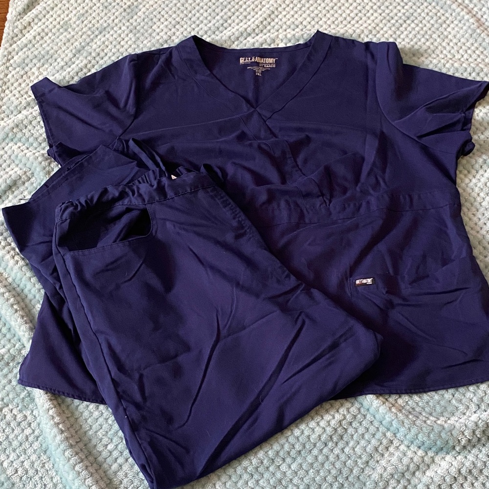 Grey’s Anatomy Navy Blue Scrub Set
